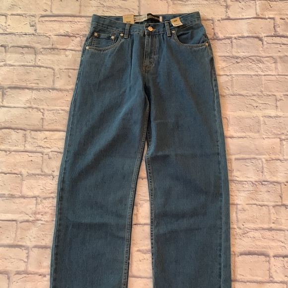 Levi’s Stay Loose Boys Straight Leg Denim Blue Jeans - Size 18 Regular NWT - Picture 1 of 12